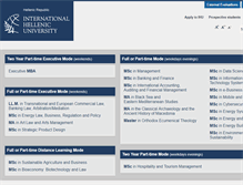 Tablet Screenshot of ihu.edu.gr